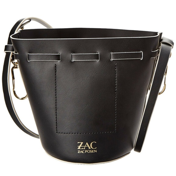 ZAC POSEN Belay Black Mini Drawstring Crossbody - Picture 2 of 6
